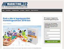 Tablet Screenshot of marketing112.hu